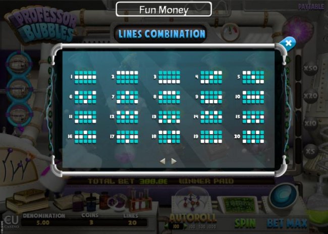 Free Slots 247 - Payline Diagrams 1-20