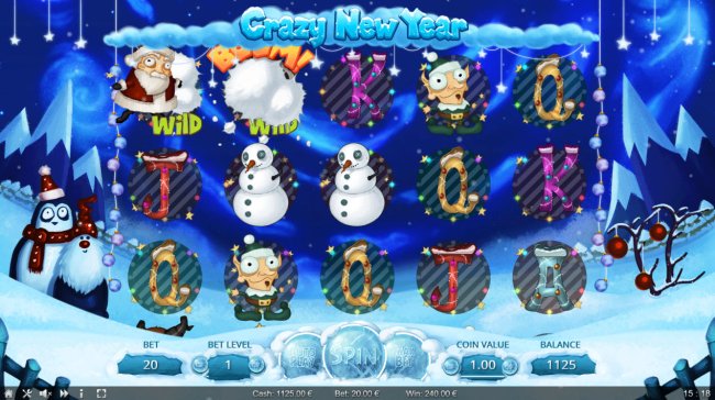 Santa gets hit with a snowball by Free Slots 247