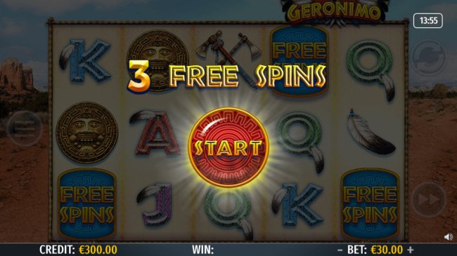 Scatter win triggers the free spins feature by Free Slots 247