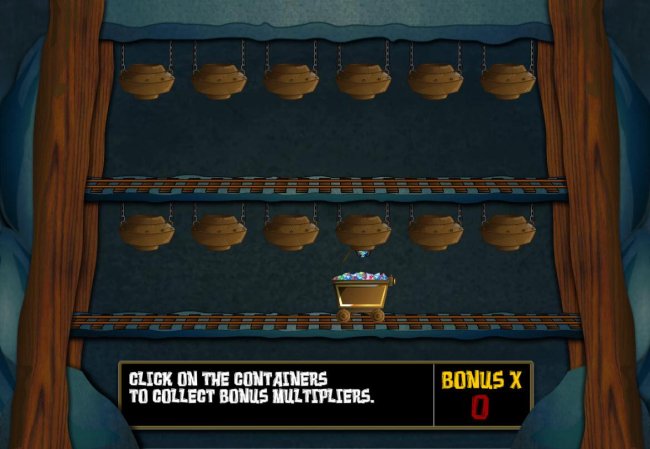 Click on containers to collect bonus multipliers - Free Slots 247