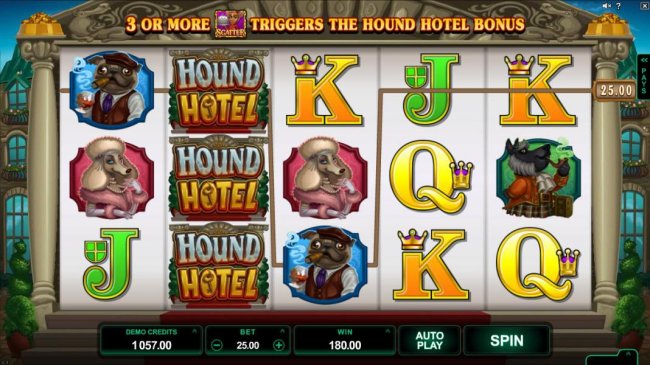 Free Slots 247 - Multiple winning paylines triggers a 180.00 big win!
