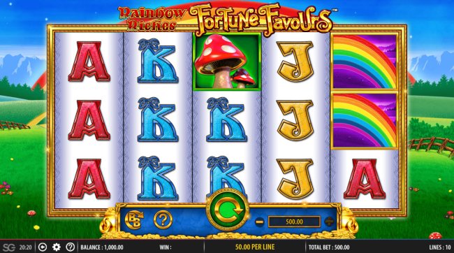 Rainbow Riches Fortune Favours screenshot