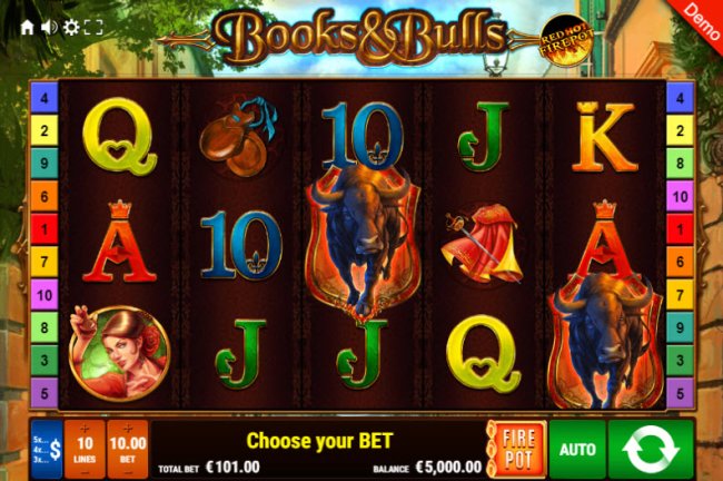 Free Slots 247 image of Books & Bulls Red Hot Firepot