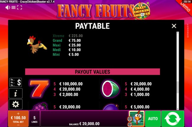 Free Slots 247 image of Fancy Fruits Crazy Chicken Shooter