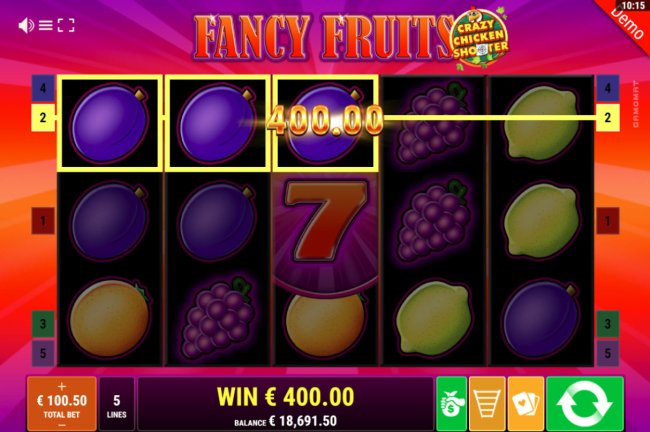 Images of Fancy Fruits Crazy Chicken Shooter