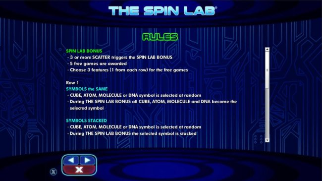 Spin Lab Bonus game rules - Free Slots 247