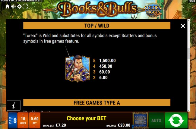 Books and Bulls Golden Nights screenshot