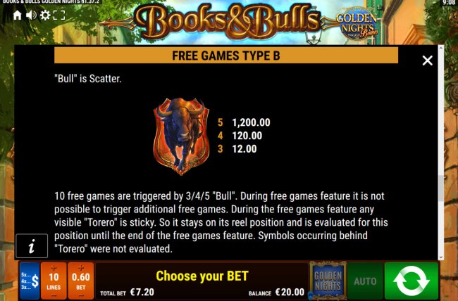 Books and Bulls Golden Nights by Free Slots 247