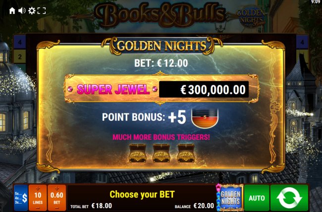 Books and Bulls Golden Nights screenshot