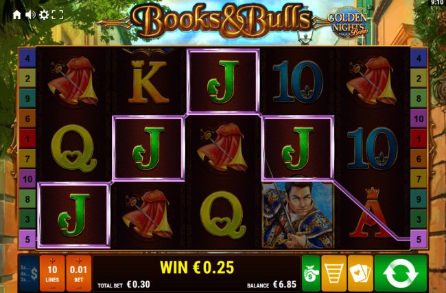 Books and Bulls Golden Nights by Free Slots 247