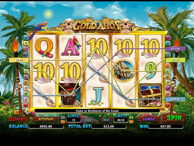 multiple winning paylies triggers a $67 jackpot - Free Slots 247
