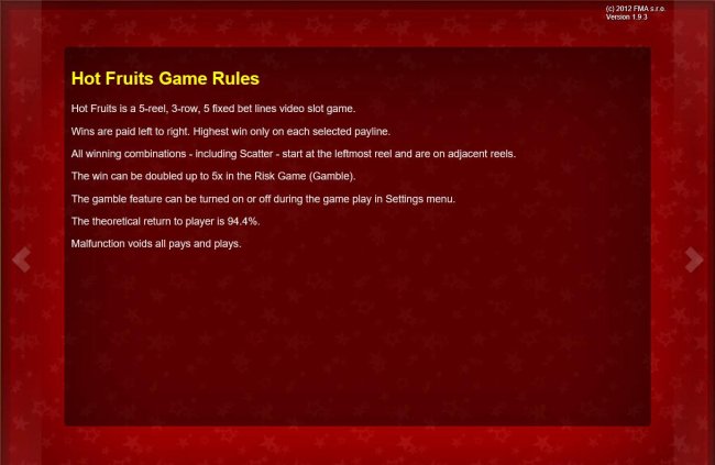 Free Slots 247 - General Game Rules
