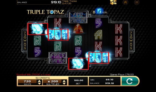 Triple Topaz by Free Slots 247
