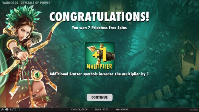 Free Slots 247 - 7 free spins awarded.