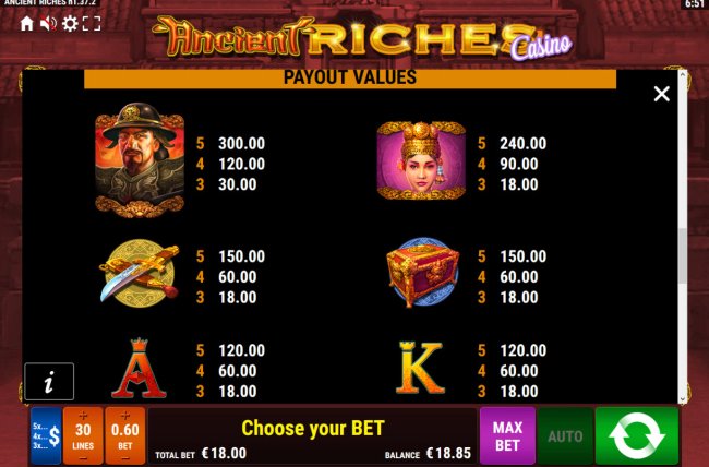 Images of Ancient Riches Casino