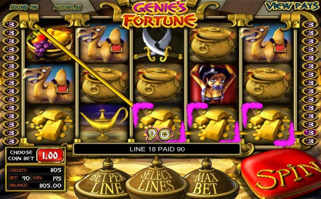 Genie's Fortune screenshot