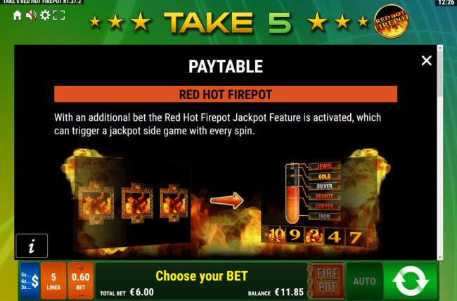 Free Slots 247 image of Take 5 Red Hot Firepot