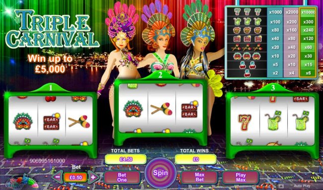 Triple Carnival by Free Slots 247