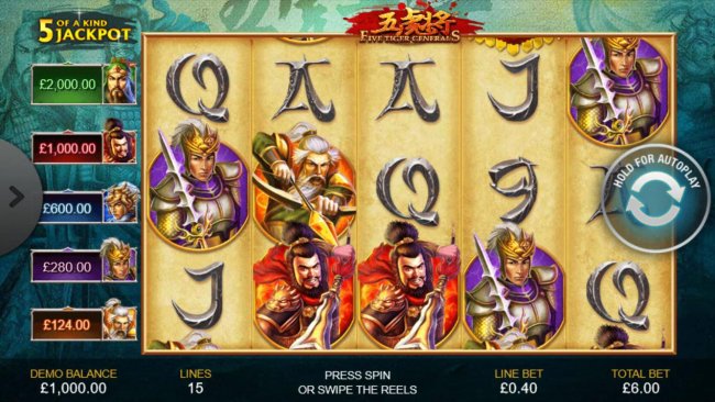 Five Tiger Generals by Free Slots 247