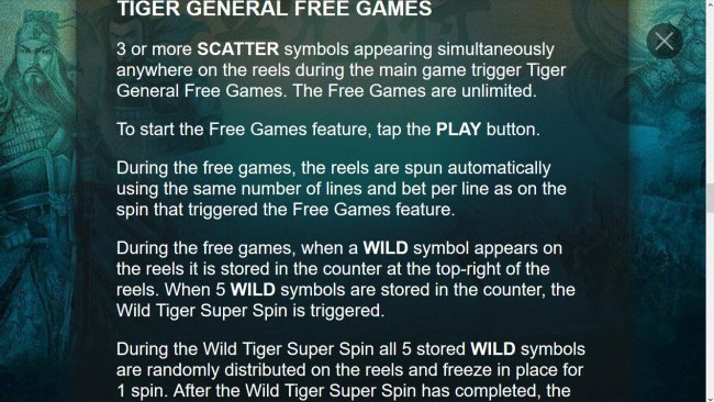 Free Slots 247 - Tiger General Free Games Rules