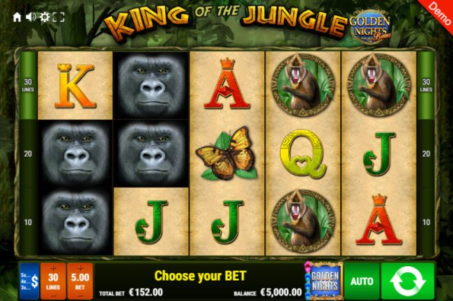 Free Slots 247 image of King of the Jungle Golden Nights Bonus