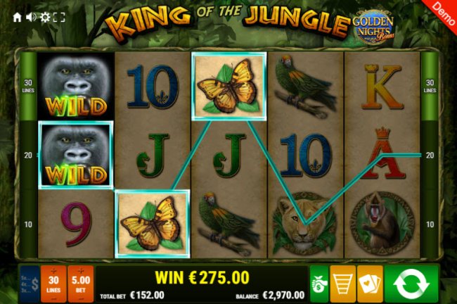 Free Slots 247 image of King of the Jungle Golden Nights Bonus
