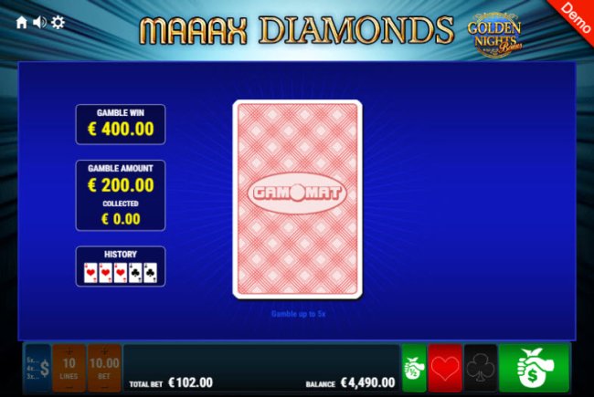 Maaax Diamonds Golden Nights Bonus screenshot