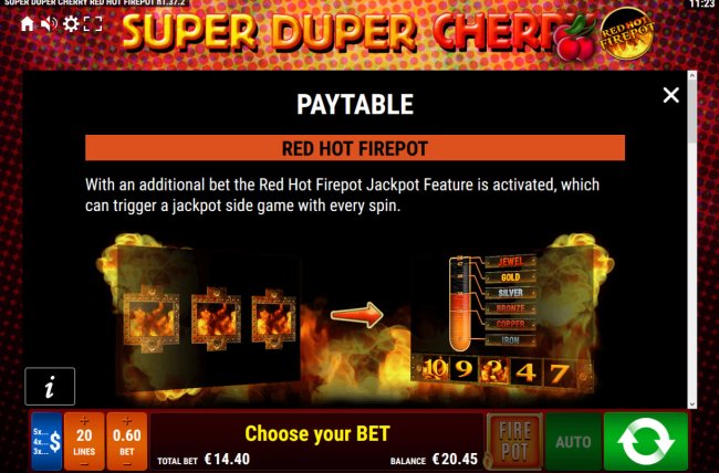 Super Duper Cherry Red Hot Firepot screenshot
