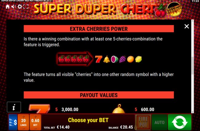 Super Duper Cherry Red Hot Firepot by Free Slots 247