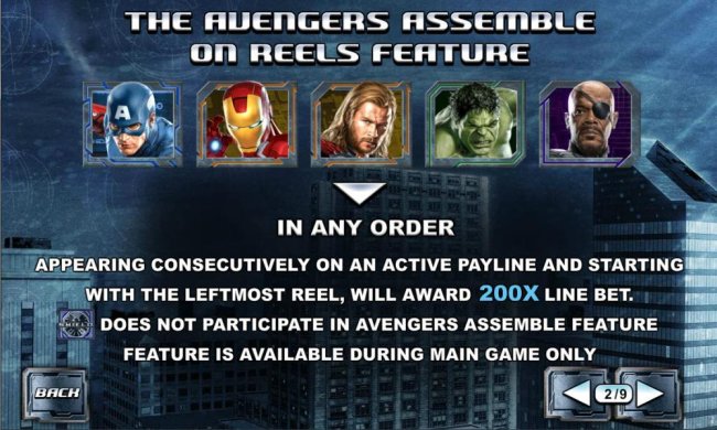 the avengers assemble on reels feature rules by Free Slots 247