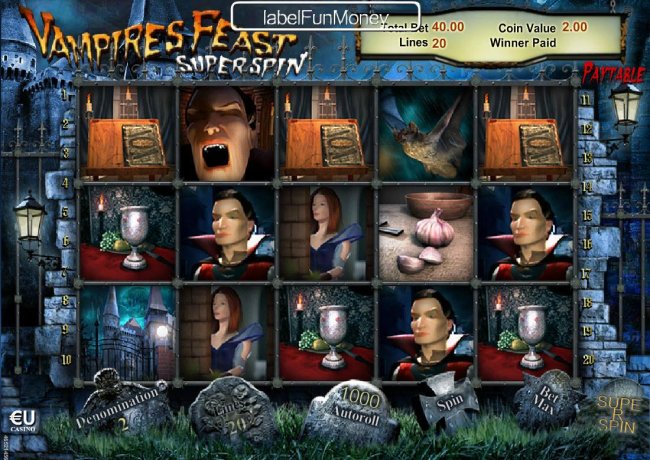 Vampires Feast Super Spin screenshot