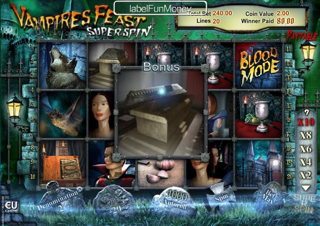 Images of Vampires Feast Super Spin