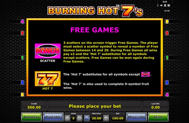 Images of Burning Hot 7's