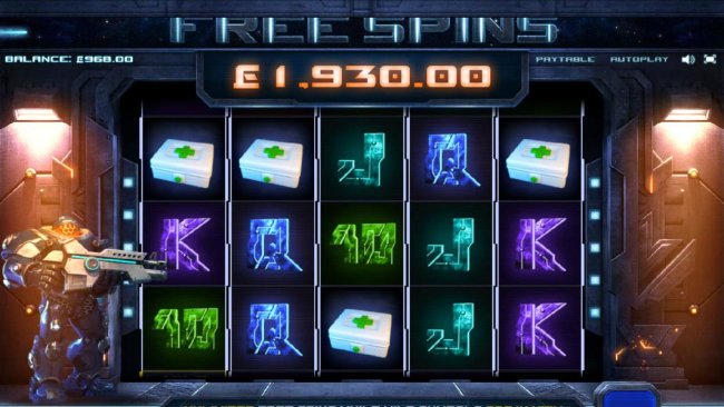Free Slots 247 - the free spins feature paid out a total of $1930