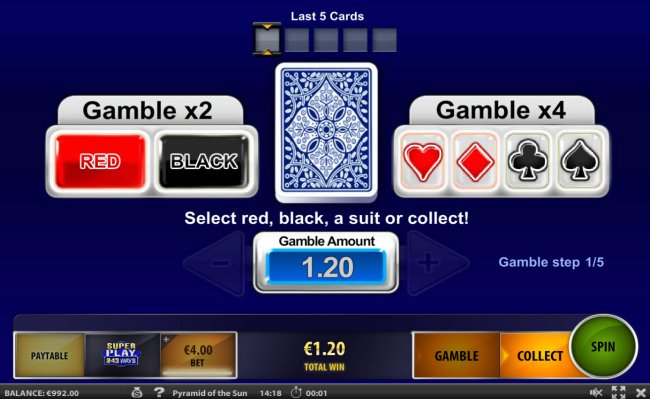Free Slots 247 - Gamble Feature Game Board