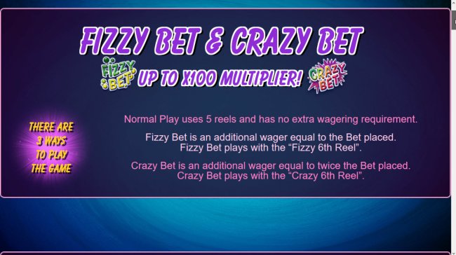 Fizzy Bet and Crazy Bet Feature by Free Slots 247