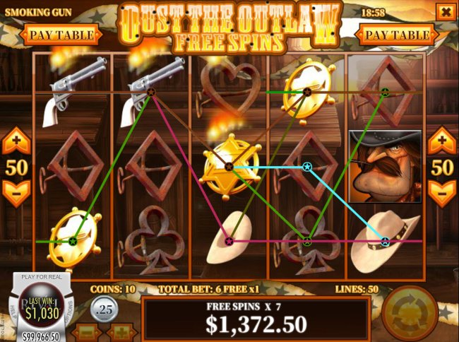 Multiple winning combinations by Free Slots 247