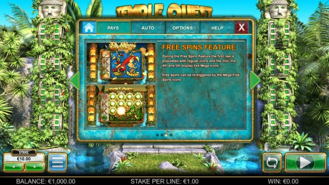 Temple Quest Spinfinity by Free Slots 247