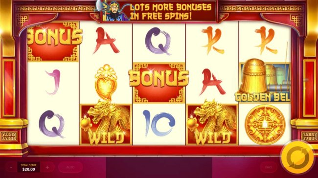 Golden Bell bonus feature triggered. by Free Slots 247