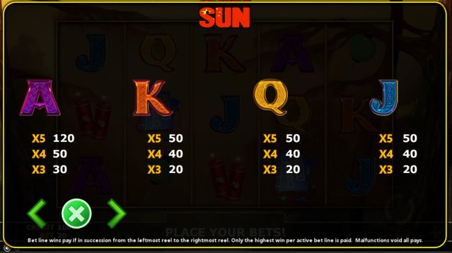Free Slots 247 image of Sun