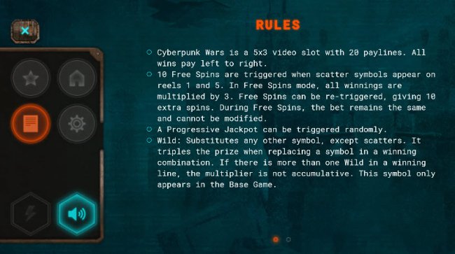 Cyberpunk Wars by Free Slots 247