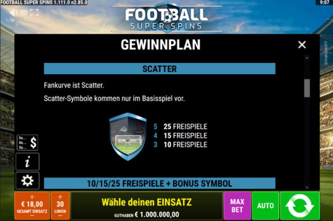 Football Super Spins screenshot
