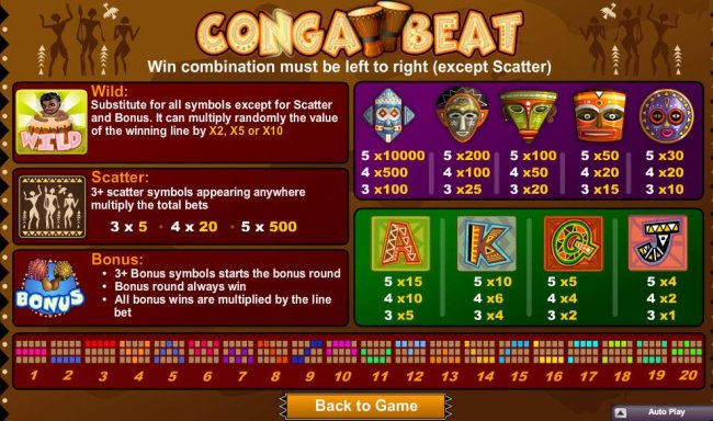 Conga Beat by Free Slots 247
