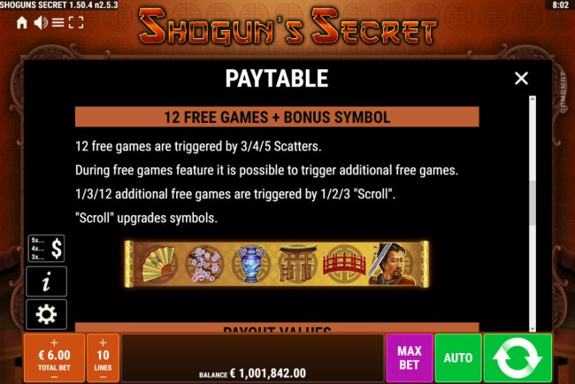 Free Slots 247 image of Shogun's Secret
