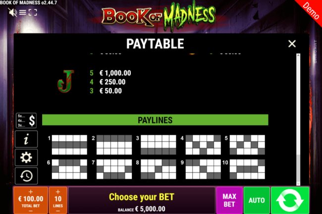 Paylines 1-10 - Free Slots 247