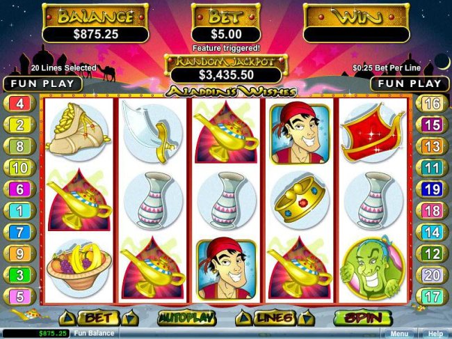 Aladdin's Wishes by Free Slots 247