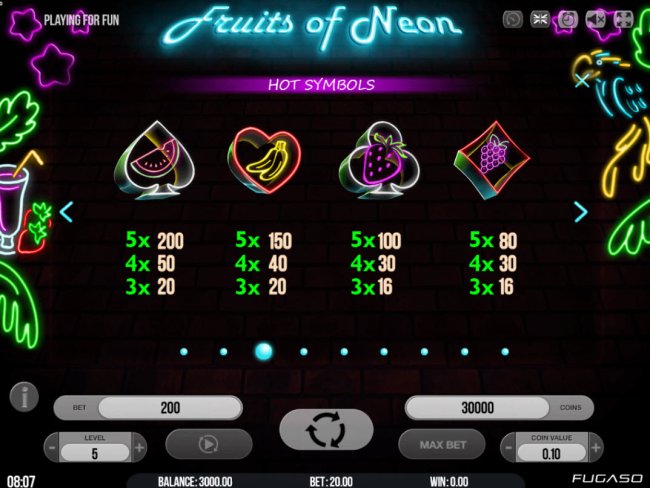 Fruits of Neon screenshot