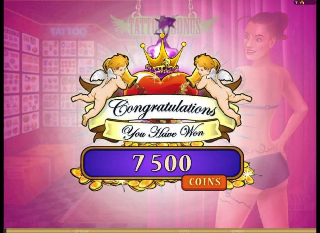 Free Slots 247 - the tattoo bonus paid out 7500 credits