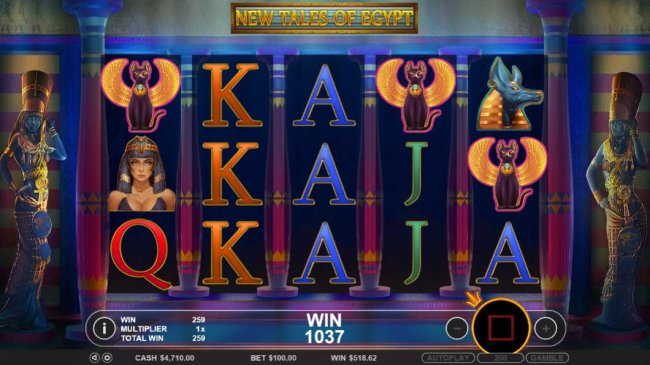 Three of the special chosen symbols triggers a big win during the free spins bonus round. - Free Slots 247