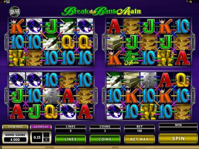 Free Slots 247 - there are 4 games featuring 5 reels and 9 paylines each